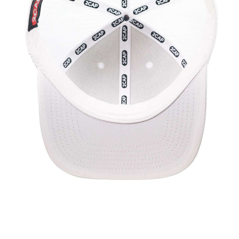 Gorra 2CAP Trucker Clásica 6 Panel Blanca Unitalla