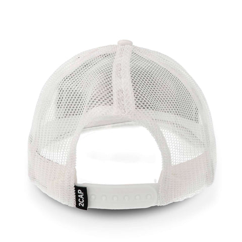 Gorra 2CAP Trucker Clásica 5 Panel Blanca Unitalla