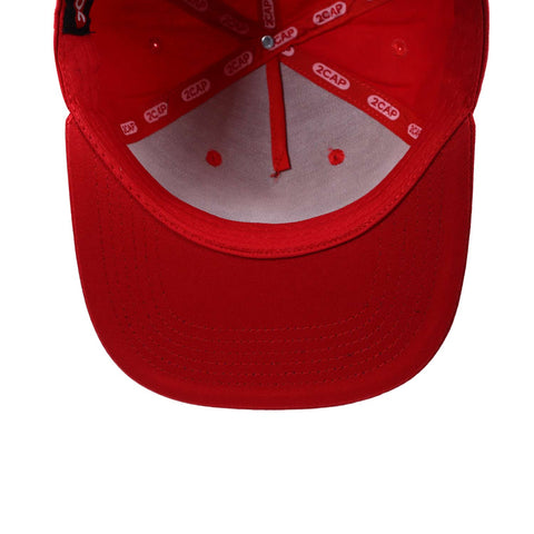 Gorra 2CAP Snapback 5 Panel Roja Unitalla