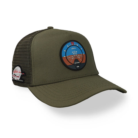 Gorra All In Horizonte White Vic Trucker Verde Unitalla