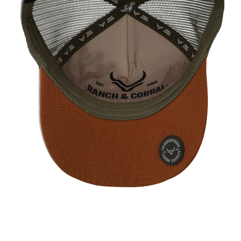 Gorra Ranch and Corral Cuco Raya CR12 Azul/Café Unitalla