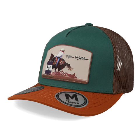Gorra Ranch & Corral María Malibrán Verde Turquesa Unitalla