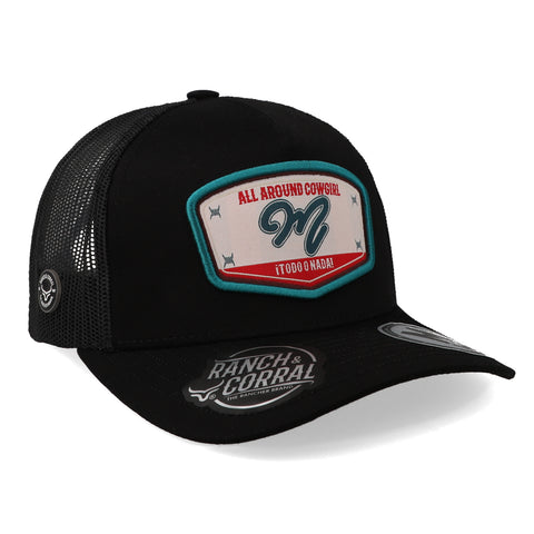 Gorra Ranch & Corral María Malibrán MM30 Negro Unitalla
