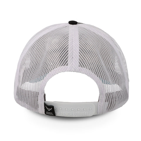 Gorra Ranch & Corral Ganadera 3 Negro/Azul Ajustable