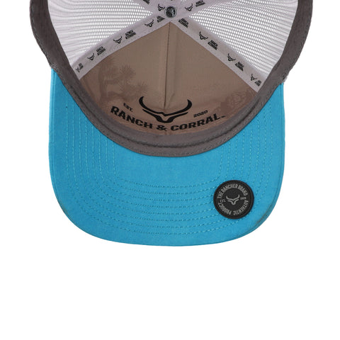 Gorra Ranch & Corral Ganadera 3 Negro/Azul Claro Unitalla