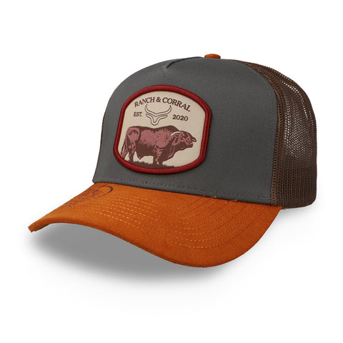 Gorra Ranch & Corral Ganadera Gris Café Unitalla