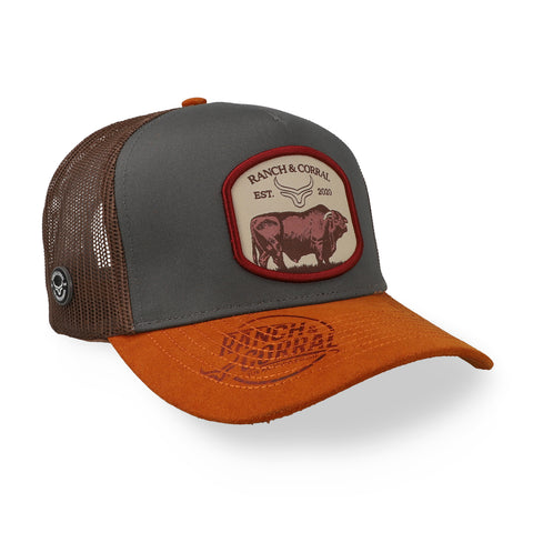 Gorra Ranch & Corral Ganadera Gris Café Unitalla