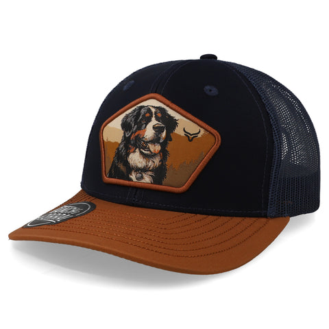 Gorra Ranch & Corral Dog Breeds 2 Marino/Café Unitalla
