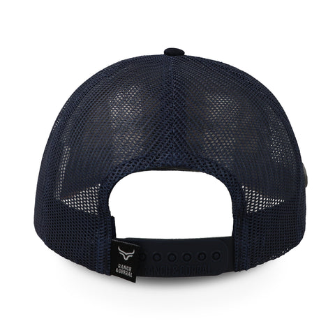 Gorra Ranch & Corral Dog Breeds 2 Marino/Café Ajustable