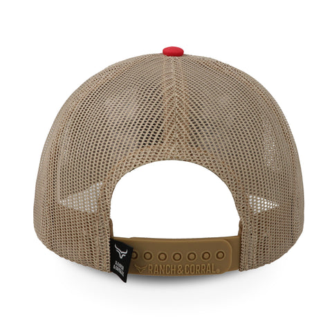 Gorra Ranch & Corral Outdoor Adventure 2 Rojo/Café Unitalla