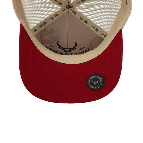 Gorra Ranch & Corral On The Road 4 Marino/Rojo Unitalla