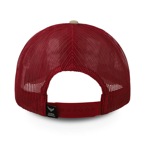 Gorra Ranch & Corral Retro 5 Beige/Rojo Ajustable
