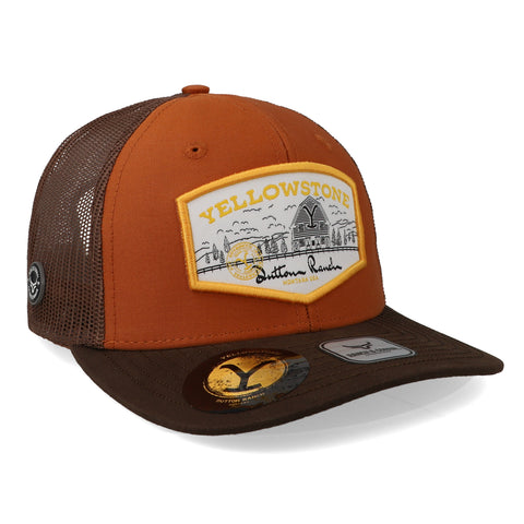 Gorra Ranch & Corral Yellowstone YW27 Café/Negro Unitalla