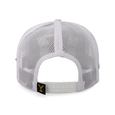 Gorra Ranch & Corral Yellowstone 32 Blanca Unitalla