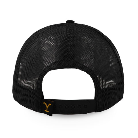 Gorra Ranch & Corral Yellowstone YW33 Negra Unitalla