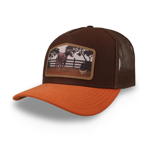 Gorra Ranch & Corral Caballo Café Unitalla