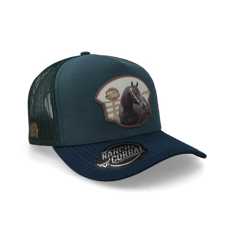 Gorra Ranch & Corral Equus 57 Azul Unitalla
