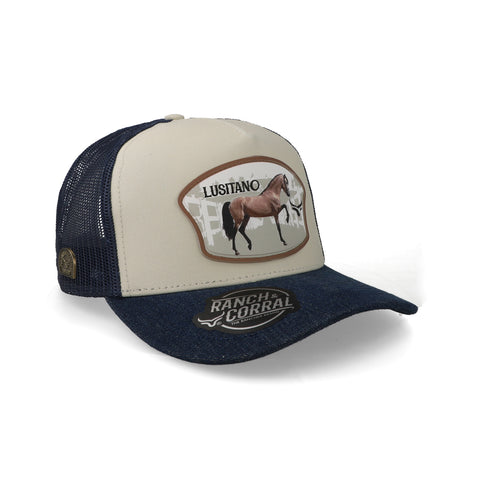 Gorra Ranch & Corral Equus 60 Blanca Unitalla