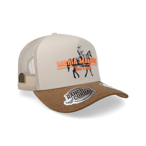 Gorra Ranch & Corral Maria Malibran 37 Blanca Unitalla