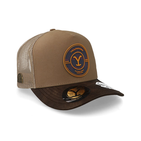 Gorra Ranch & Corral Yellowstone Trucker 40 Beige Unitalla