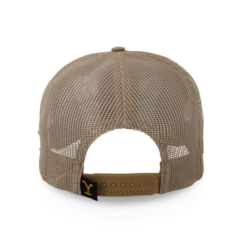 Gorra Ranch & Corral Yellowstone Trucker 40 Beige Unitalla