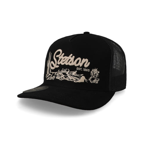 Gorra Ranch & Corral Stetson Desert 56 Negra Unitalla