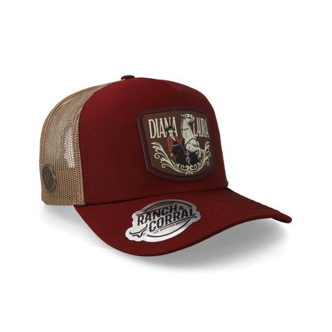 Gorra Ranch & Corral Diana Laura 1 Roja Unitalla
