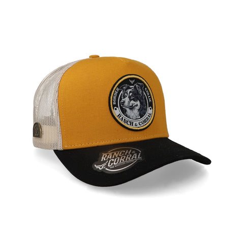 Gorra Ranch & Corral Dog Breeds 090 Amarillo Unitalla