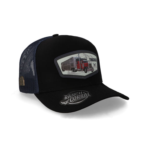 Gorra Ranch & Corral Trucker 098 Negro Unitalla
