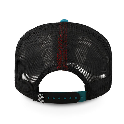 Gorra All In Horsepower Trucker Negra Azul Unitalla