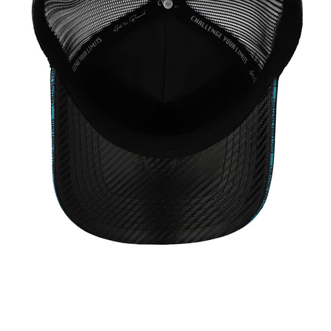 Gorra All In Horsepower Trucker Negra Azul Unitalla