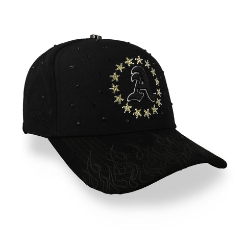 Gorra All In Star Fire Golden 26 Negro Unitalla