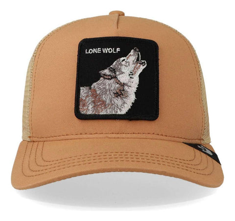 Gorra Goorin Bros 101-0997 Lone Wolf Trucker Naranja Claro U