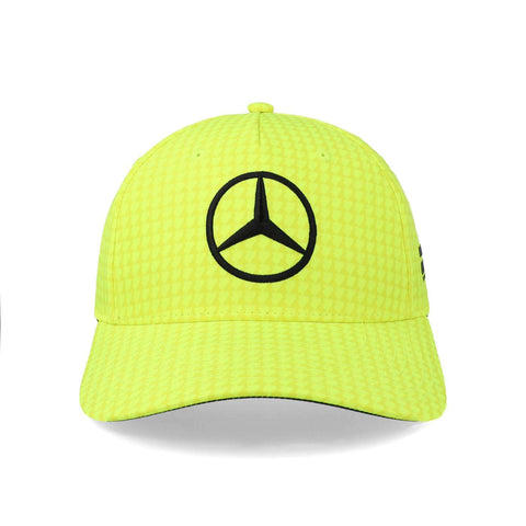 Gorra Mercedes Lewis Hamilton Col Driver Amarillo Neon Uni