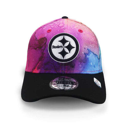 Gorra New Era 39 Thirty NFL Steelers Crucial Catch 22 Rosa