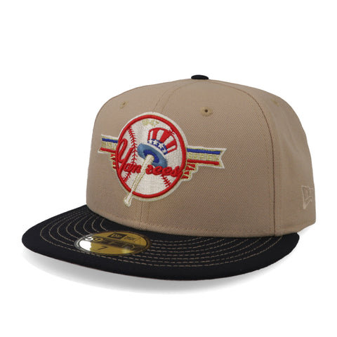 Gorra New Era 59 Fifty MLB Yankees Camello Cerrada