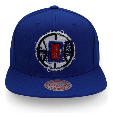 Gorra Mitchell & Ness Nba Embroidery Glitch Clippers Azul Un