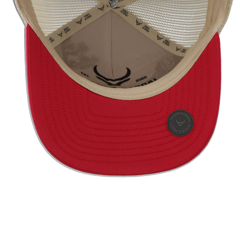 Gorra Ranch & Corral Equus Appaloosa Olivo/Rojo Unitalla