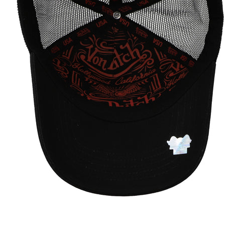 Gorra Von Dutch Multi Trucker Negro Rojo Unitalla