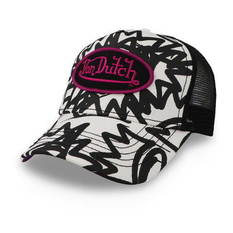 Gorra Von Dutch Multi Trucker Blanco Negro Unitalla