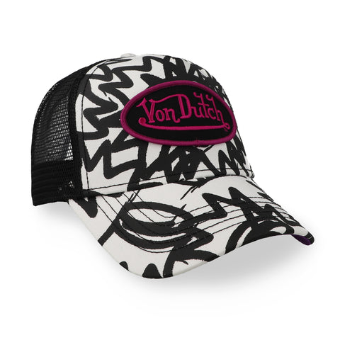 Gorra Von Dutch Multi Trucker Blanco Negro Unitalla