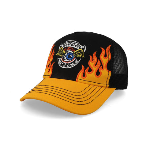 Gorra Von Dutch Flames Trucker VDHH0035 Negro Unitalla