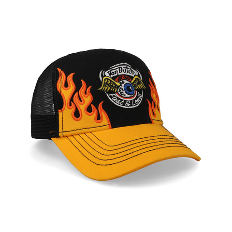 Gorra Von Dutch Flames Trucker VDHH0035 Negro Unitalla