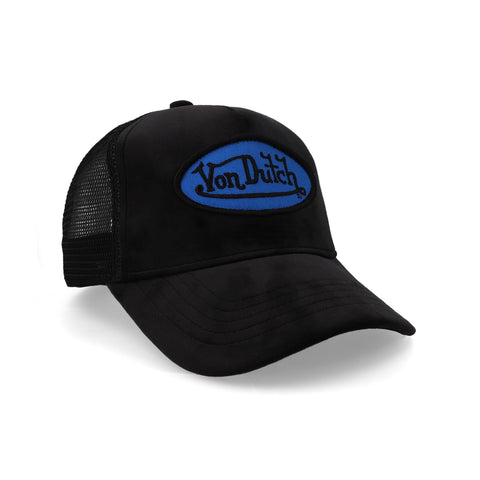 Gorra Von Dutch Velvet Trucker VDHH0004 Negro/Azul Unitalla