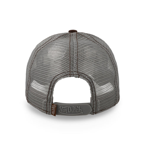 Gorra Von Dutch Suede Trucker VDHH0056 Café Unitalla