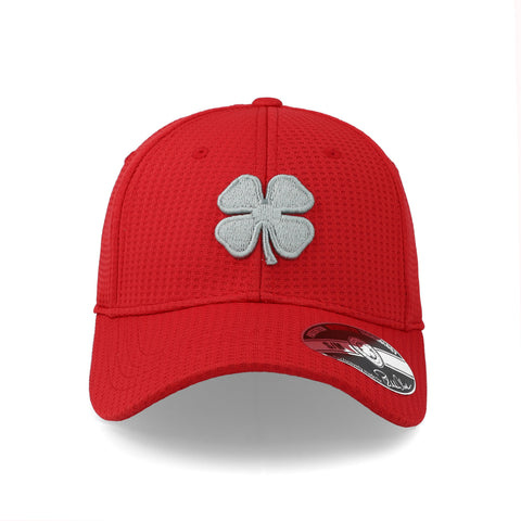 Gorra Black Clover Flex Waffle 13 Gris Rojo Cerrada