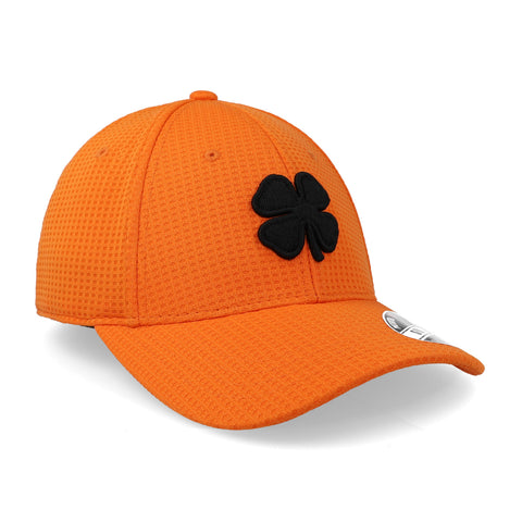 Gorra Black Clover Flex Waffle 14 Gris Negro Naranja Cerrada