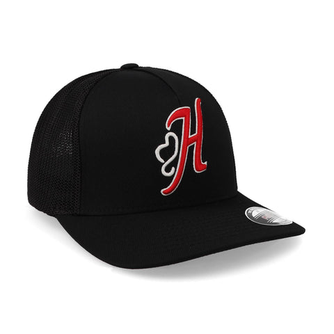 Gorra Hooey Skipper Negro Negro Cerrada