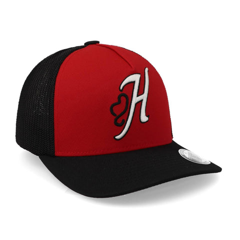 Gorra Hooey Skipper Rojo Negro Cerrada