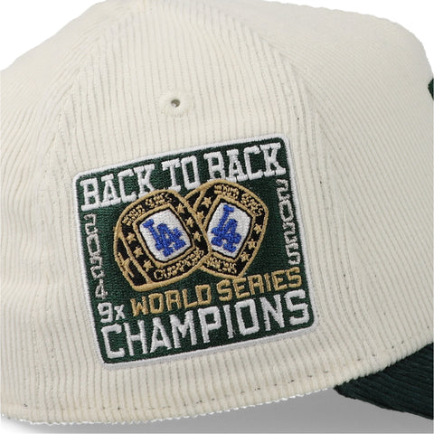 Gorra New Era 9Forty A-Frame MLB Dodgers WS25 Chrome Verde